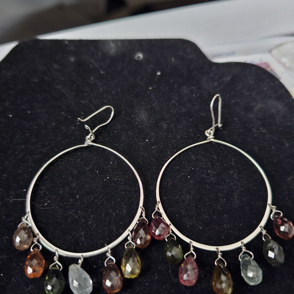 18k stamped 2inch HOOPS
